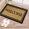 Ottomanson Fußmatten-Kollektion rechteckige Fußmatte mit Aufschrift „Welcome“, 51 cm x 76 cm, Beige