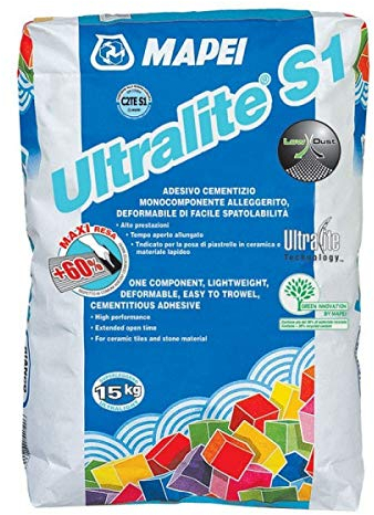 Ultralite S1 Kleber kg. 15 Mapei, Farbe Weiß