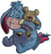 Mono Quick - Applikation Kids and Hits: Winnie Pooh © I-Aah m. Teddy farbig (1 Stück, Medium, Blau, Eisen-Aufbügel-Transfer-Applikation, Appliqué)