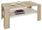IDIMEX Table Basse Lorient, Table de Salon rectangulaire avec 1 étagère Espace de Rangement Ouvert, en mélaminé décor chêne Sonoma et Blanc Mat