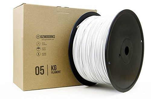 Gizmo Dorks PLA-Filament für 3D-Drucker, 1,75 mm, 5 kg, Weiß