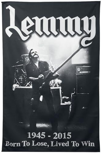 Motörhead Lemmy - Lived To Win Unisex Flagge multicolor 100% Polyester Band-Merch, Bands