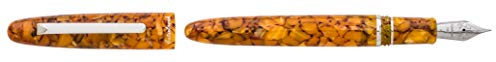 Esterbrook E436 Estie Honeycomb Füllfederhalter aus Acryl mit verchromten Beschlägen, Federstärke Medium bunt 14,99 cm länge (geschlossen)