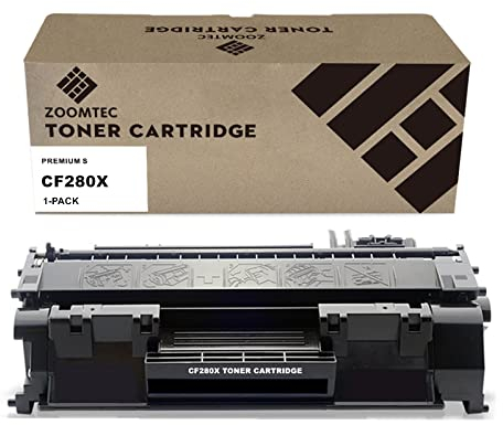 ZOOMTEC Ersatz für HP CF280X 80X 6900 Seite Tonerkartusche CF280A 80A kompatibel mit HP Laserjet Pro 400 400dn 400dw 400d M401dn M401a M401d M401n M401dne M401dw MFP M425dw DN Drucker (1 x Schwarz)