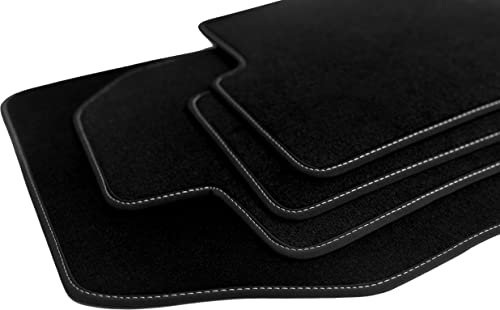 Velour Fußmatten Satz für Skoda Fabia II (2007-2014) - Premium Qualität - 4-teilig - Passgenau