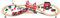 Leomark Jeu de Train Circuit Train en Bois avec équipe de Secours + Locomotive commandée Jeu de Construction