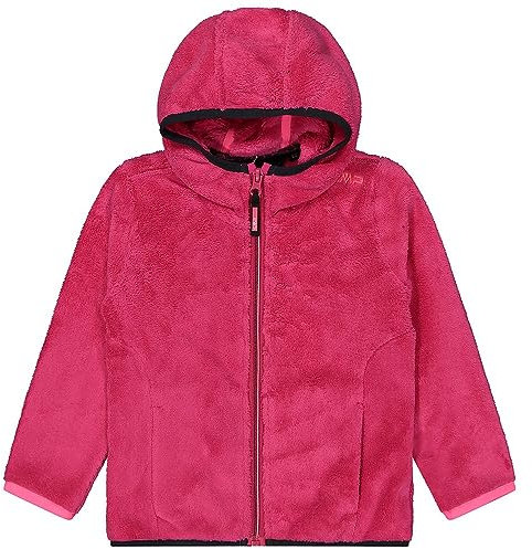 CMP - Giacca da Bambino con Cappuccio Fisso, Fuxia, 86CM