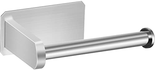 Drenky Toilettenpapierhalter Edelstahl,Klopapierhalter Ohne Bohren Edelstahl 304 Toilettenrollenhalter Ohne Bohren Klorollenhalter Ohne Bohren für Bäder und Küchen