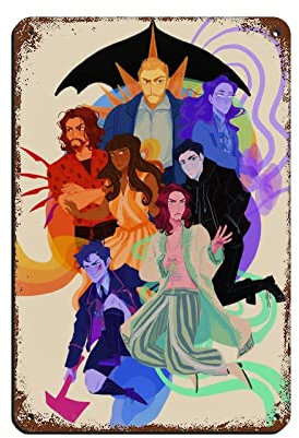 Poster TV Play The Umbrella Academy Art Poster Retro Poster Metall Blechschild Chic Art Retro Eisen Malerei Bar Menschen Höhle Cafe Familie Garage Poster Wanddekoration 20 x 30 cm