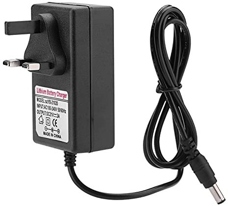 ACDC 21V/2A Lithium Battery Charger, Safe Power Adapter Charger Power Supply Transformer Cord Charger Monitor Cameras, Fast for Charging (UK) Sold by Tideter