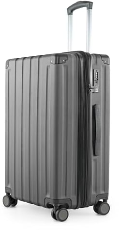 Hauptstadtkoffer Q-Damm - Mittelgroßer Hartschalenkoffer, TSA, 4 Rollen, Check-In Gepäck mit 6 cm Volumenerweiterung, 68cm, 89 L, Graphite