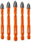 BGTEC Foret Carrelage - 5 Pièces 8MM Foret Carbure de Tungstene pour Bois, Plastique, Carreaux de Porcelaine, Céramique, Maçonnerie, Brique, Mèches universelles