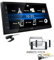 JVC KW-M25BT 2-DIN Autoradio Touchscreen Bluetooth kompatibel mit Android USB Mirroring passend für Man TGX ab 2007 schwarz