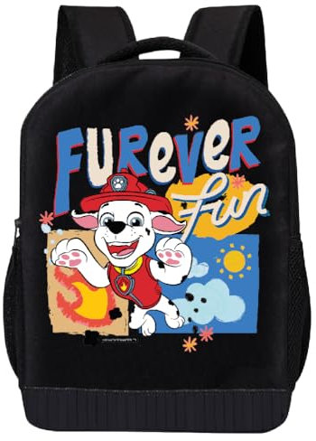 PAW PATROL Rucksack – Chase, Marshall, Rubble und Skye Jungen, Mädchen und Kleinkind Rucksack – Schultasche für Kinder, Marshall, Tagesrucksäcke