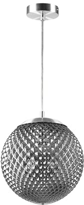 GTV - Pendelleuchte MUNO | Deckenleuchte Glamour-Styling | Hängelampe Glamour-Stil | Hängende Deckenlampe | max.250V, 50/60Hz, 1*E27, max.25 W, śr.25 cm, IP20 | Schwarz