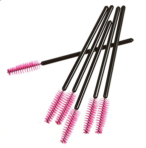 Juwaacoo 50 in 1, set di ciglia usa e getta, mascara, pennello fucsia