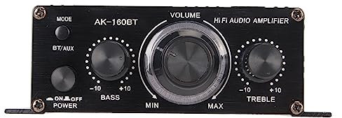 Amplificateur de Puissance, Amplificateur Bluetooth Compatible avec Smartphones, Tablettes, Haut-parleurs D'ordinateurs Portables, Amplificateur de Son pour karaoké, Home Cinéma,