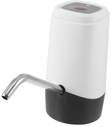 KONTONTY Electric Water Bottle Pump Hard Hat Liner Replacement Electric Water Pump Water Pump Electric Water Jug Dispenser Water Jug Machine Stainless Steel Water Dispenser White Household