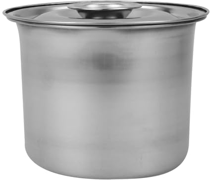 IMIKEYA Eisbehälter Mit Deckel 450 Ml Edelstahl-Gefrierbox Eisfass Luftdichte Snackschüssel Isolierte Eiswanne Für Selbstgemachtes