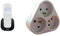 VTech CS1500 Téléphone sans Fil DECT à Double Charge avec Blocage d'appel, Haut-Parleur Mains Libres, écran et Clavier rétroéclairés & Triplite 3X 16A Triangulaire - Blanc - Zenitech