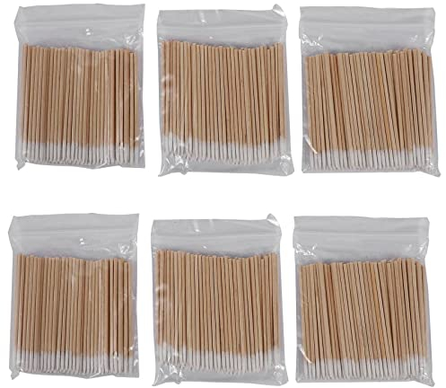 Janasiba 600 Stücke Kosmetik Permanent Make-Up Gesundheits Wesen Ohr Schmuck Reinigung Stick Knospe Spitze Kapok Kopf Watte StäBchen