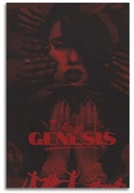 Raye Genesis Poster, Promi-Sänger, Schauspieler, Star-Poster, Porträtposter, kreatives Design, abstrakte Kunst, Poster, Heimdekoration, Büro, Schlafzimmer, Dekoration, 30 x 45 cm, ungerahmt, 13