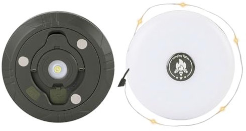 LED Camping String Licht USB wiederaufladbare magnetische 8-Modi 10 m Camping Lichterkette Aufrollbar, Outdoor Lichterkette, Vielseitige LED Lichterkette – Langlebig und Wasserdicht