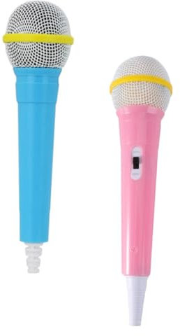 TOYANDONA Lot De 2 Microphones pour Enfants Matériau pour Jouets De Fête Et Accessoires De Scène