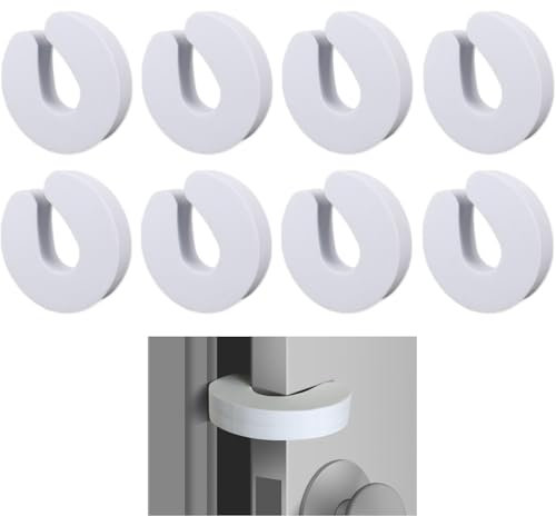 8 Pack Door Finger Guards, Foam Door Stopper, Soft Door Finger Guards Foam Door Stopper, Soft Foam Door Stopper Protector, Door Protector, Anti Pinch Finger, Finger Protection (White)