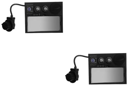 Angoily 2St Automatische Verdunkelung der Schweißlinsen schweissbrille schweißmaske Visier Schutz Abs spiegelfolie ofenhandschuhe Schweißerteile Schweißlinse mit automatischer Verdunkelung