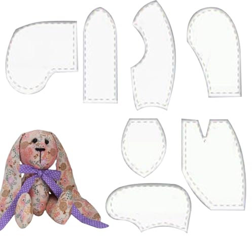 Bunny Sewing Pattern - Hasen-Projekt Zum Gedächtnis Zum Nähen Lustig | Einfache Nähmuster, Osterhasen-Dekorationen Aus Bauernmehl Für Ostern