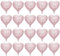 OAOSDH 20 Pezzi di Palloncini A Forma di Cuore Rosa, Palloncini in Alluminio, Palloncini Minimalisti Carini, Palloncini per Decorazioni per Feste.
