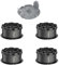Grass Trimmer Line Spool Compatible with Bosch UniversalGrassCut 18 18-26 18-260, Strimmer Spools Interchangeable with F016800570 Replacement Spool (4 Thread Spools, 1 Trimmer Cover)