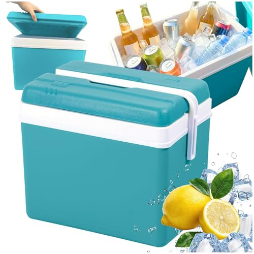 Kühlbox Passiv 35L – Tragbare Isolierbox ohne Strom, Campingbox für Auto, Picknick & Strand – Kompakte Eistruhe mit Deckel – Kamai Coolbox