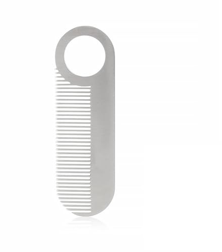 Beard Comb for Men, Beard Combs for Men and Moustache Comb, for Grooming | Fine Tooth Design for Grooming – Metal Pocket Combs for Travel – Hair Styling and Thinner Hair – Easy to Carry for Daily Use