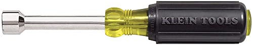 Klein Tools 630-1/2 1/2-Inch Nut Driver, 3-Inch Shaft, Cushion-Grip, Made in USA