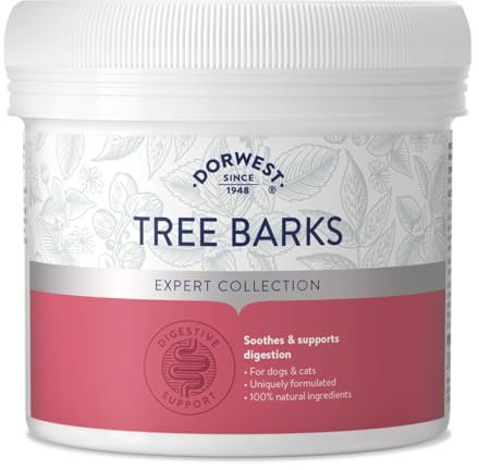 Dorwest Tree Barks Powder for Dogs and Cats, 200g, Slippery Elm Powder – Soothes Digestion & Upset Tummies, Eases Discomfort, Natural Formula