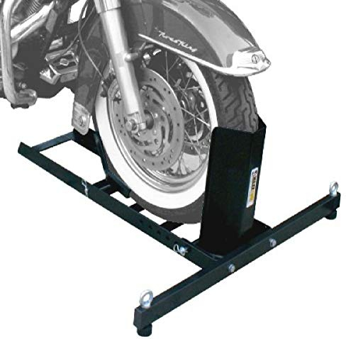 MaxxHaul 70271 - Soporte Ajustable para Ruedas de Motocicleta, Resistente, Capacidad de Peso de 1800 Libras, Color Negro