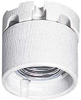 Legrand 060130 E27 Douille en Porcelaine pour Éclairage Public avec Frein de et Jupe de Protection