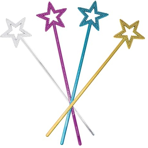 P'tit Clown- Baguette de Fée Étoile, 14750, Couleur aléatoire, 35 x 7,5