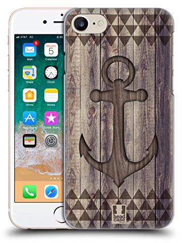 Head Case Designs Anker Mix Von Holz Drucken Harte Rueckseiten Handyhülle Hülle Huelle kompatibel mit Apple iPhone 7/8 / SE 2020 & 2022