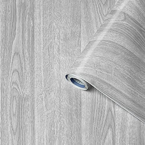 Venilia Klebefolie Perfect Fix® | Holzoptik Kiefer Grau Holzfolie | 90cm x 2,1m, Stärke 150μ | selbstklebende Möbel-Folie, Dekofolie, keine Blasen, Küchenfolie | PVC ohne Phthalate | Made in EU