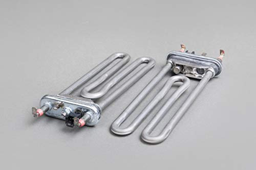 BSD Waschmaschine Heizung Heizelement 1750W 18.7cm breites Gummi + Flansch mit Öffnung +Temperaturfühler