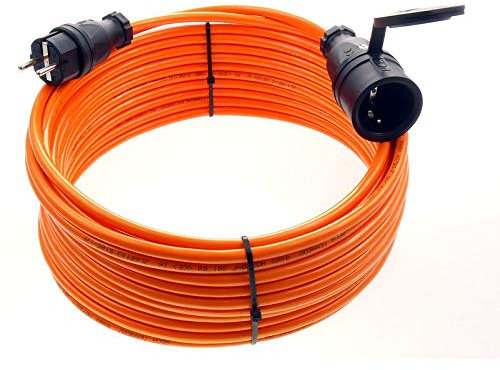 maxgo verlängerungskabel 5 Meter IP54 außen verlängerung 5m stromkabel außenbereich Kabel Strom verlaengerungskabel gummikabel H07BQ-F 3x1,5 schuko Outdoor Extension Cord