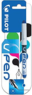 Pilot V PEN Erasable Fountain Pen - Non refillable - Blue Liquid Ink - Medium