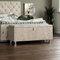 Vida Designs Valencia Storage Ottoman, Fabric in Champagne Velvet, 100x40x44cm - Storage Ottoman with Lift-Up Lid, Ideal for Toys, Bedding & Footstool Use | UKFR Certified