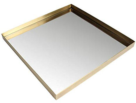 Kaheku Vision 939006498 - Vassoio in ottone anticato, 40 x 40 cm