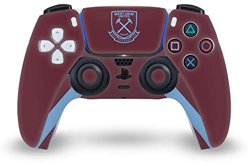 Head Case Designs Officially Licensed West Ham United FC Jersey 2020/21 Home Kit Vinyl Faceplate Sticker Gaming Skin Decal Cover Compatible With Sony PlayStation 5 PS5 DualSense Controller