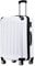 BEIBYE Zwillingsrollen 2048 Hartschale Trolley Koffer Reisekoffer in M-L-XL-Set in 15 Farben (White, M)