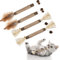 SOSPIRO 4 Morceaux de Bâtonnets d'herbe à Chat, Ensemble de Bâtons à Mâcher pour Chats, Jouets pour Chats, Soins Dentaires, pour Se Brosser Les Dents, Éliminer Le Tartre et Rafraîchir L'haleine